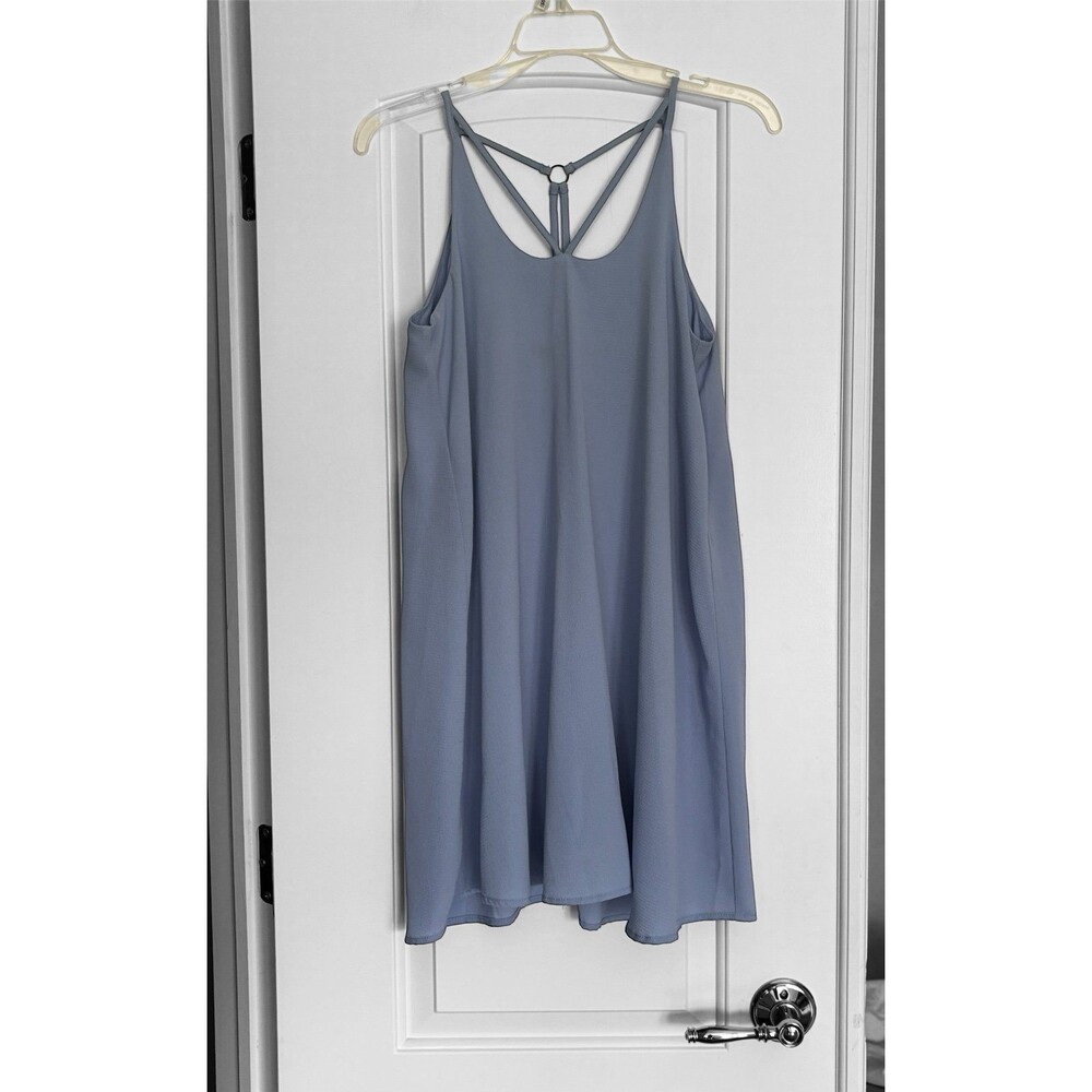 Blue Pair Women’s Light Blue Strappy Lined Summer Sleeveless‎ Dress Size XS